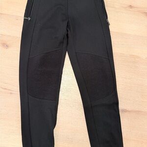 Zara Men's Black Joggers with Ribbed Panels